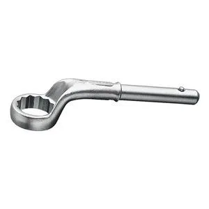 Facom 36 mm 12-point box end wrench, satin finish, straight alloy steel form