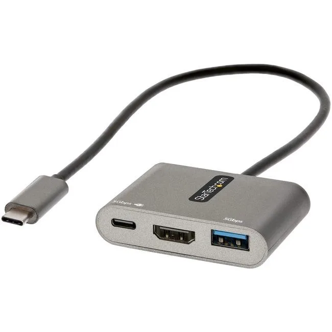 STARTECH STARTECH CDP2HDUACP2CA USB-C Multiport Adapter 4K 100W PD Gray — product photo